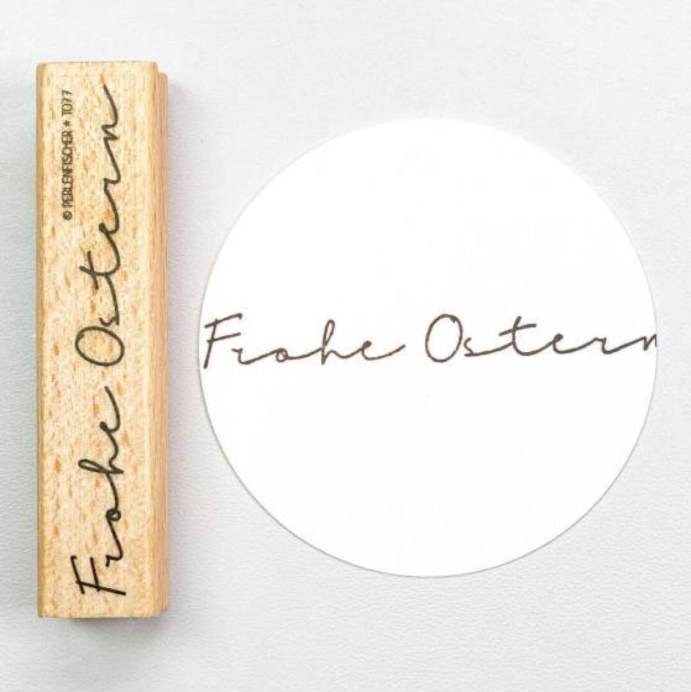 Perlenfischer Text-Stempel: FROHE OSTERN #3