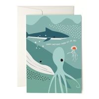 pleased to meet Grußkarte Underwater Giants 