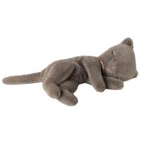 Maileg schlafendes Kätzchen Plüsch klein - grau