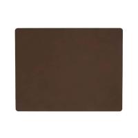 Lind DNA Tischset square large Nupo - dark brown