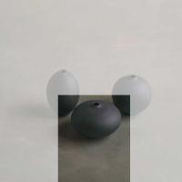Klatt Objects Vase CHISANA schwarz - CHISANA 1 oval flach