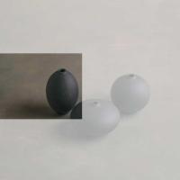 Klatt Objects Vase CHISANA schwarz - CHISANA 3 oval hoch