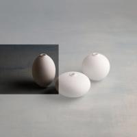 Klatt Objects Vase CHISANA weiß - L CHISANA oval hoch