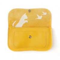 Mobile Preview: Keecie Portmonnaie Cat Chase medium yellow