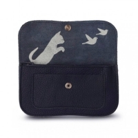 Mobile Preview: Keecie Portmonnaie Cat Chase medium ink blue