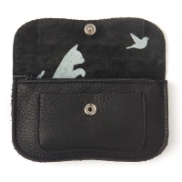 Mobile Preview: Keecie Portmonnaie Cat Chase small black 