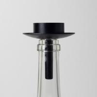 Våges Kerzenhalter Flaska für ein Teelicht - schwarz