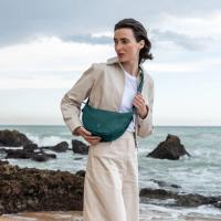 GOT BAG MOON BAG small aus Ocean Impact Plastic - monochrome sea teal