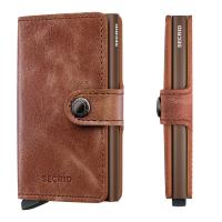SECRID Geldbörse Miniwallet Vintage Leder - Vintage Cognac Brown