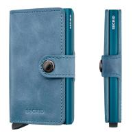 SECRID Geldbörse Miniwallet Vintage Leder - Vintage Teal