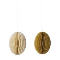 Bungalow Denmark 2er Set Papierei Swirl M - honey
