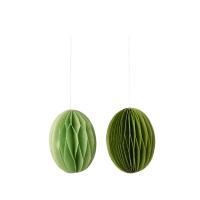 Bungalow Denmark 2er Set Papierei Swirl Small - sage