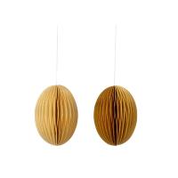 Bungalow Denmark 2er Set Papierei Swirl M - straw