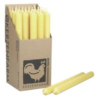 Stabkerze durchgefärbt - Pastellgelb